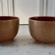 Duo de tasses à thé en grès vintage années 70