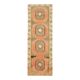 Vintage Turkish Oushak Handmade Wool Cotton Orange Runner 101x295