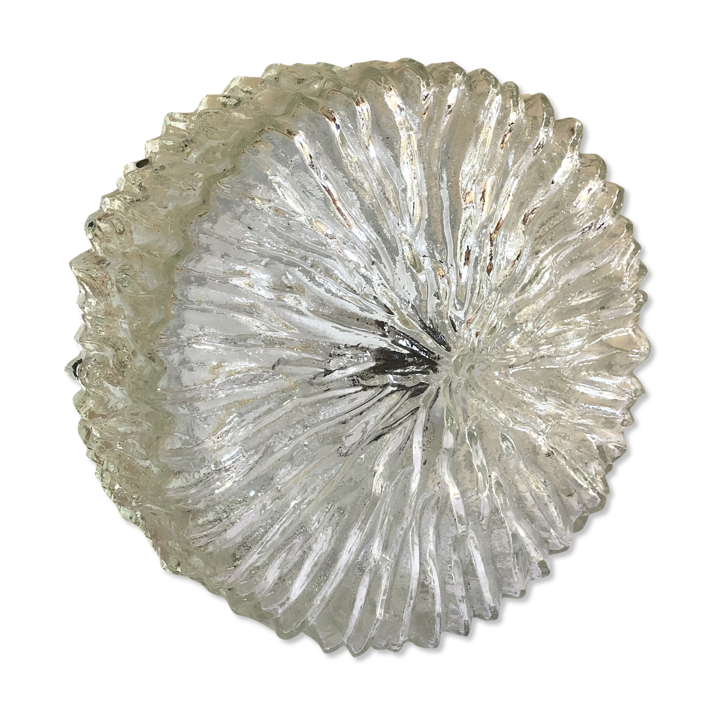 Wall lamp in vintage molded glass ceiling lamp