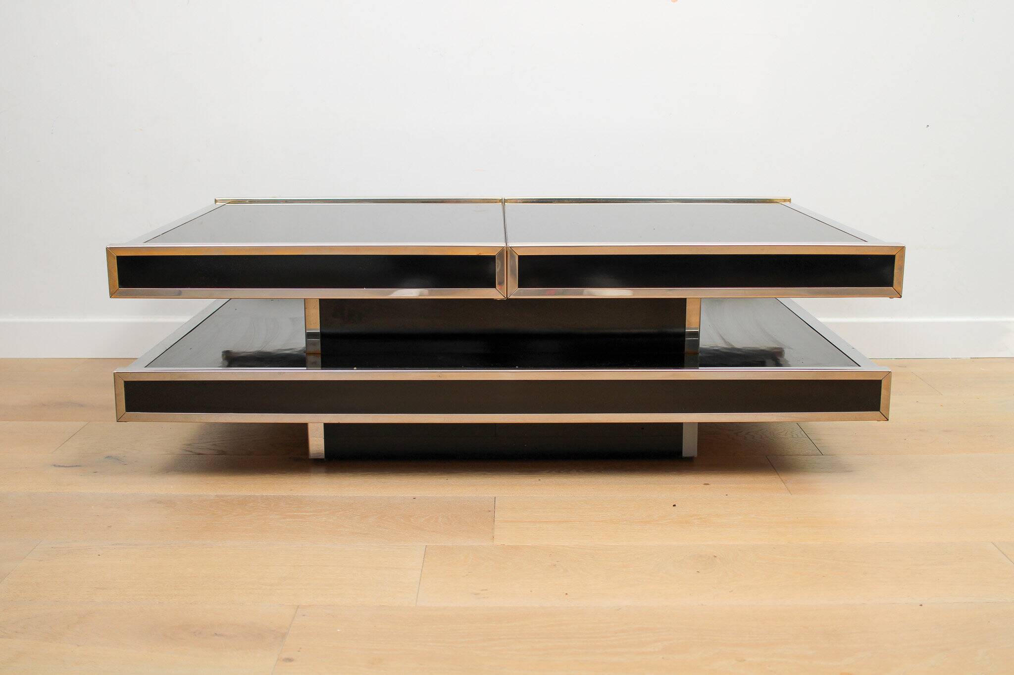 A vintage mid-century Willy Rizzo coffee table for Mario Sabot