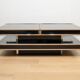 A vintage mid-century Willy Rizzo coffee table for Mario Sabot