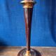 Mazda lamp – mahogany, copper and opaline – 1930s