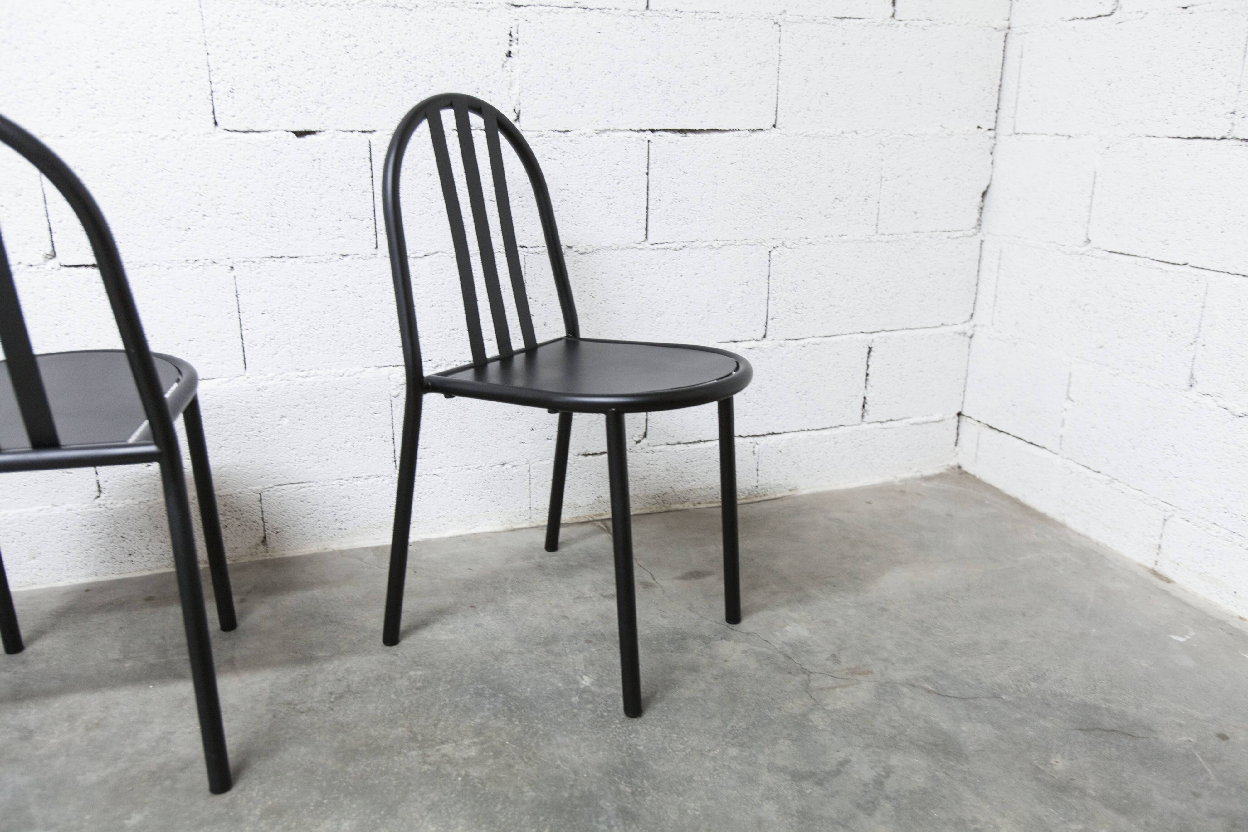 Set of 6 "202" model chairs by Robert Mallet Stevens 1980