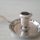 Christofle silver metal candle holder
