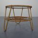 Italian Bamboo & Glass Coffee Table, 1950s