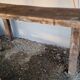 Antique solid wood workbench