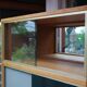 Bibliothèque vitrine bicolore