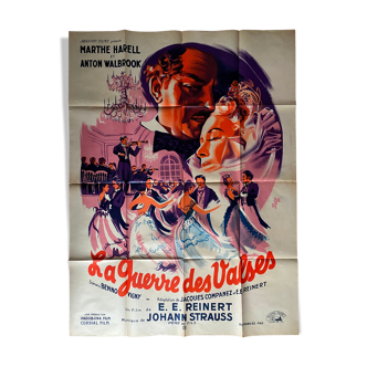 Cinema poster "The War of waltzes" Anton Walbrook, Johann Strauss 120x160cm 1951