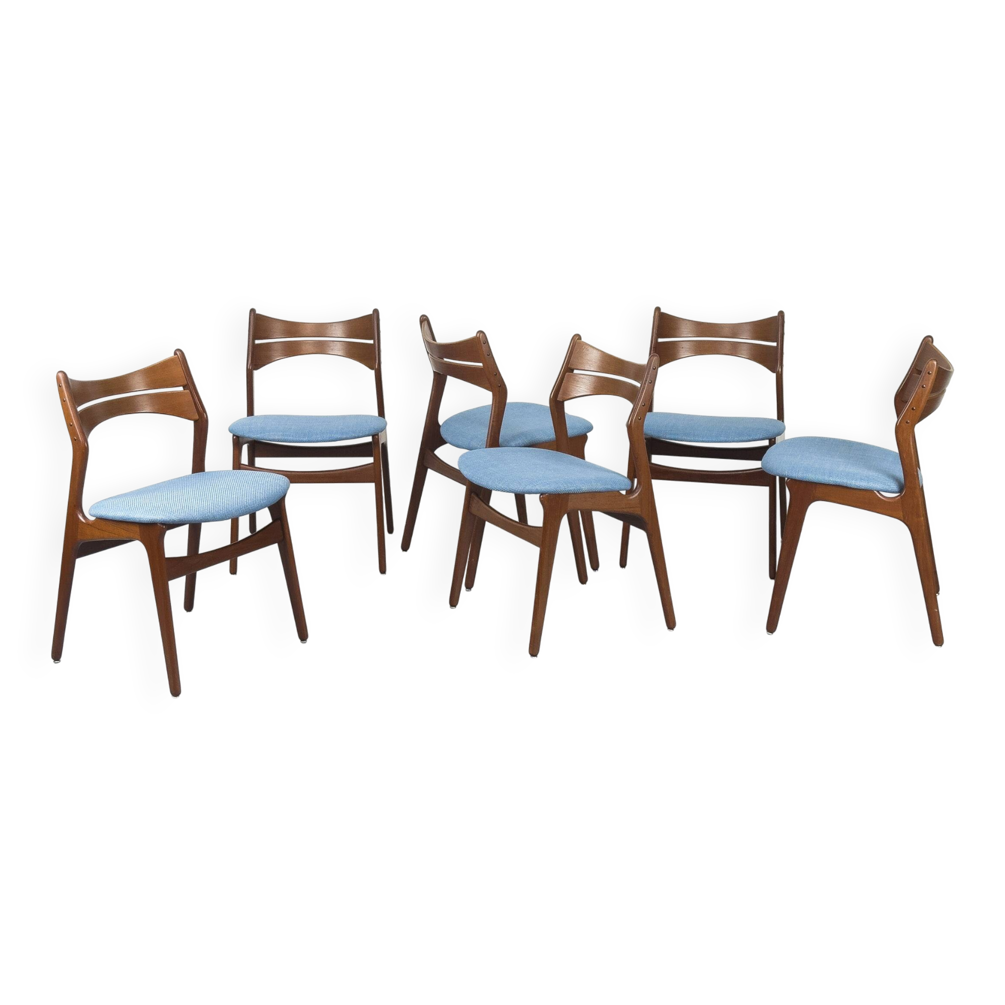 Set of 6 Teak Dining Chairs by Erik Buch for Chr. Christensens Møbelfabrik