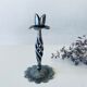 Iron flower candle holder