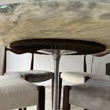 Vintage marble table with tulip base