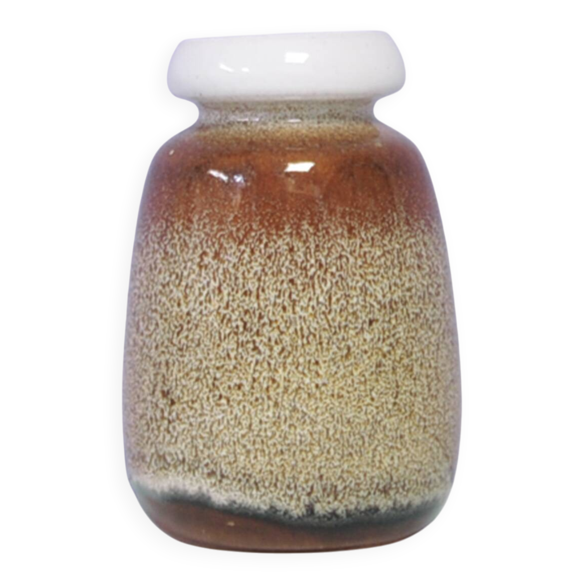 Brown speckled West Germany vase