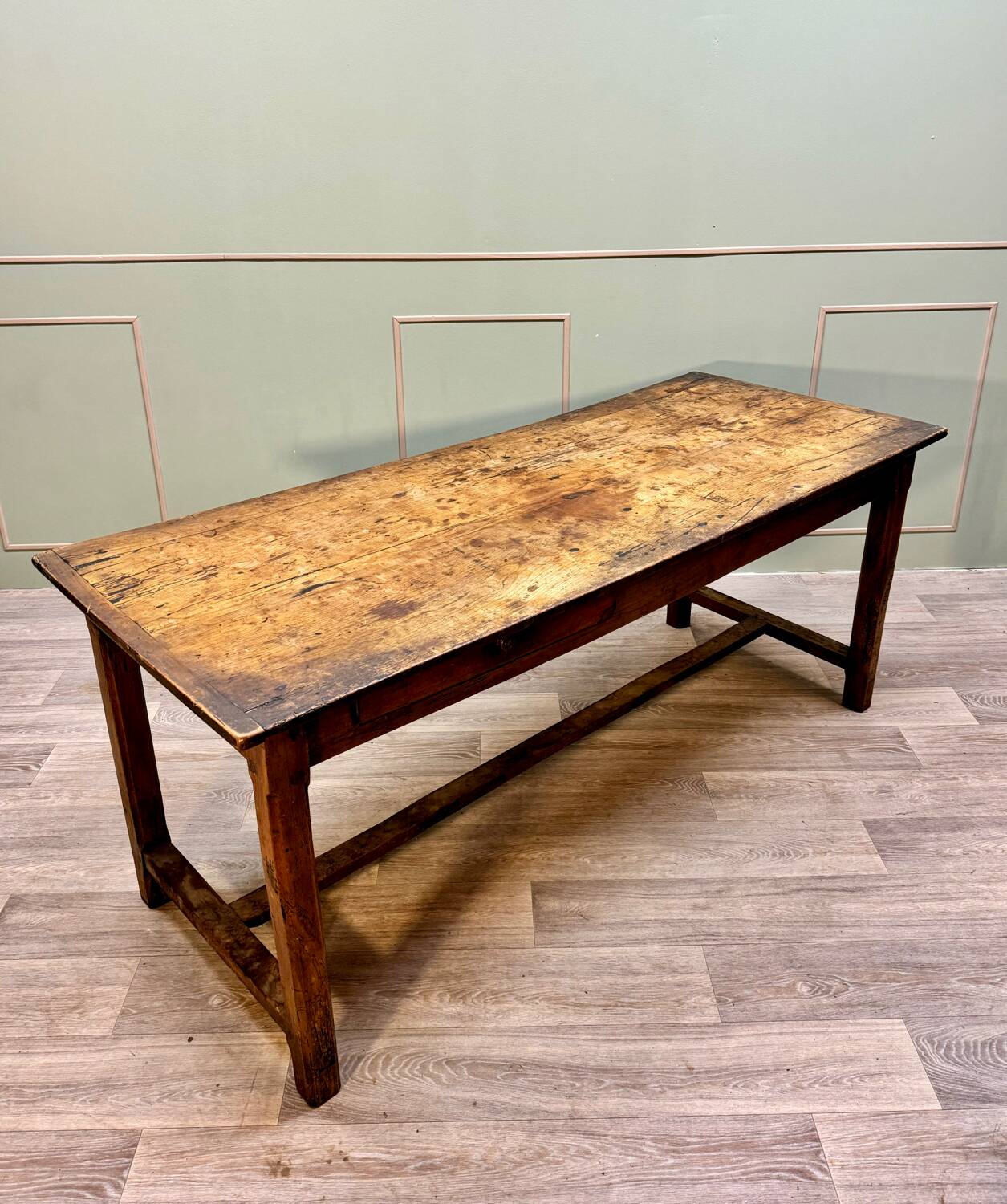 Farm Table In Natural Wood From The 18th Century