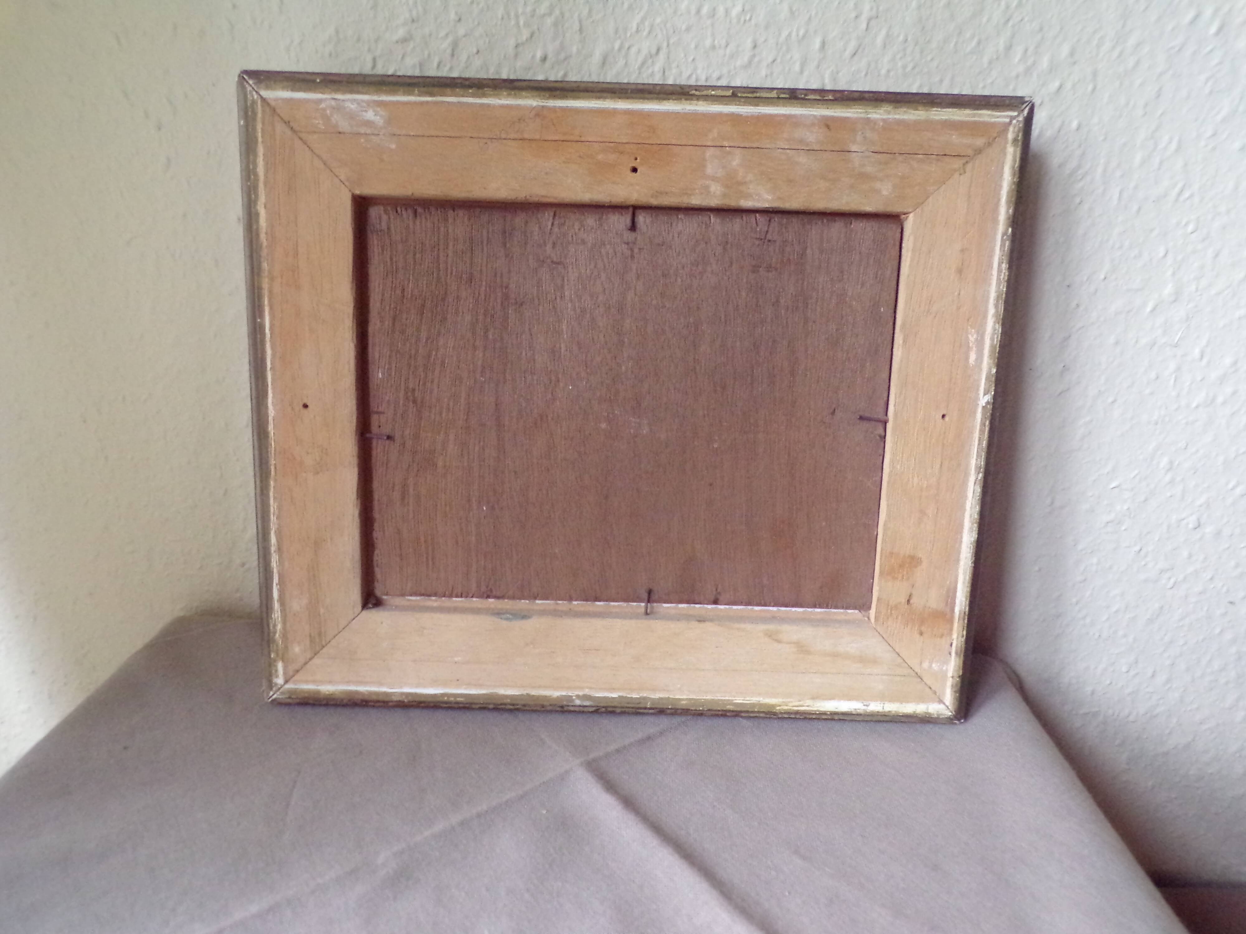 Oil on panel view marine