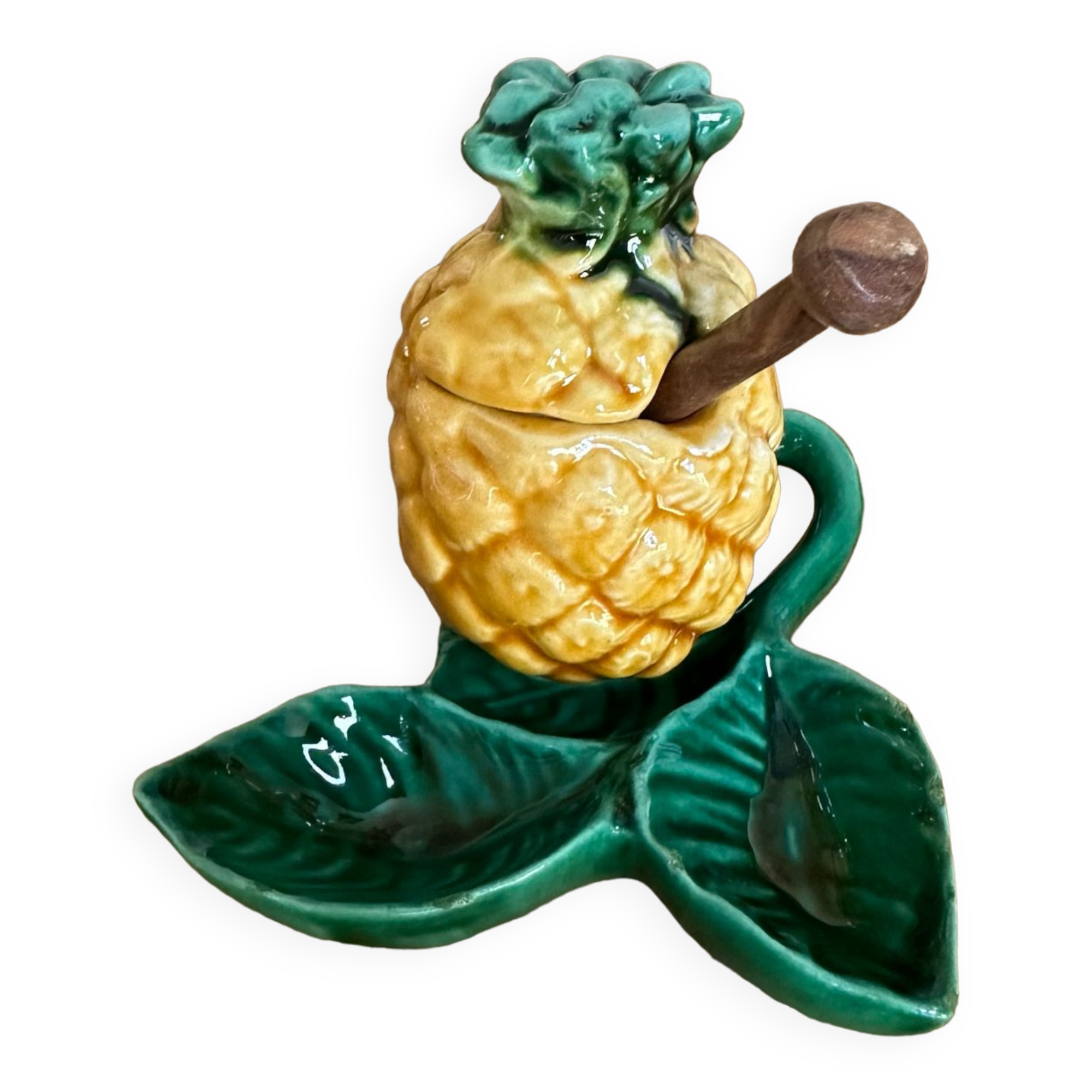 Pineapple olive or mustard pot