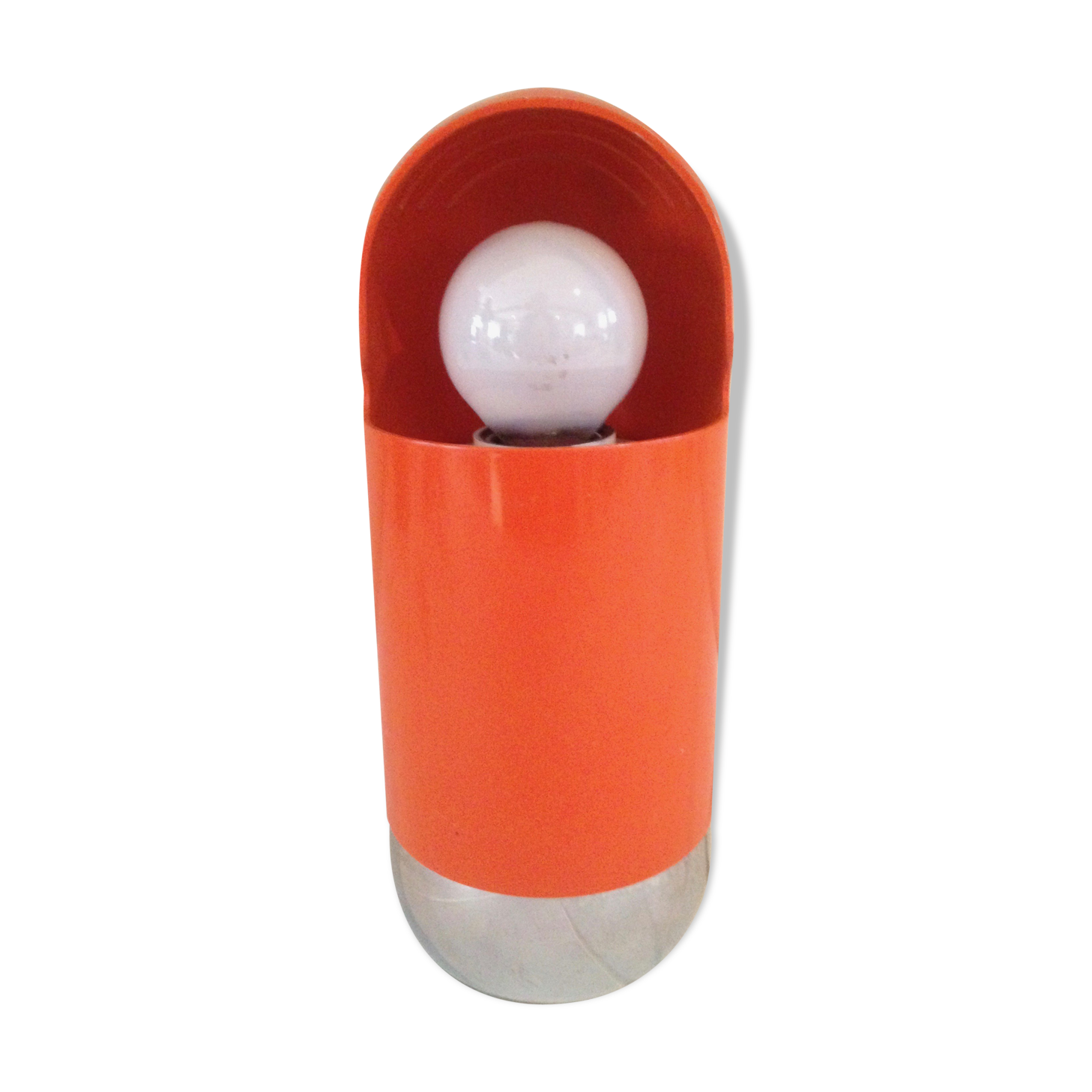Table lamp 70s orange Piero de Martini