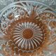 Salad bowl crystal lily flowers