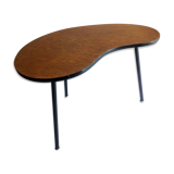 Scandinavian side table shaped bean with three feet