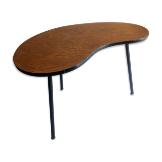 Table d'appoint scandinave forme haricot à trois pieds