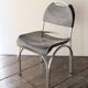Chairs in black leather, '70