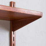 Kai Kristiansen teak wall unit with console, Denmark, 1960s