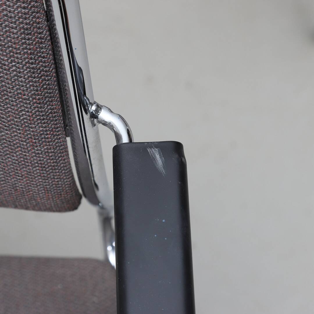 NKR Tranas — Steel Tube Chairs (Pair) — Swedish Modernist Seating — Second