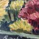 Small oil on Isorel "Flowering view"