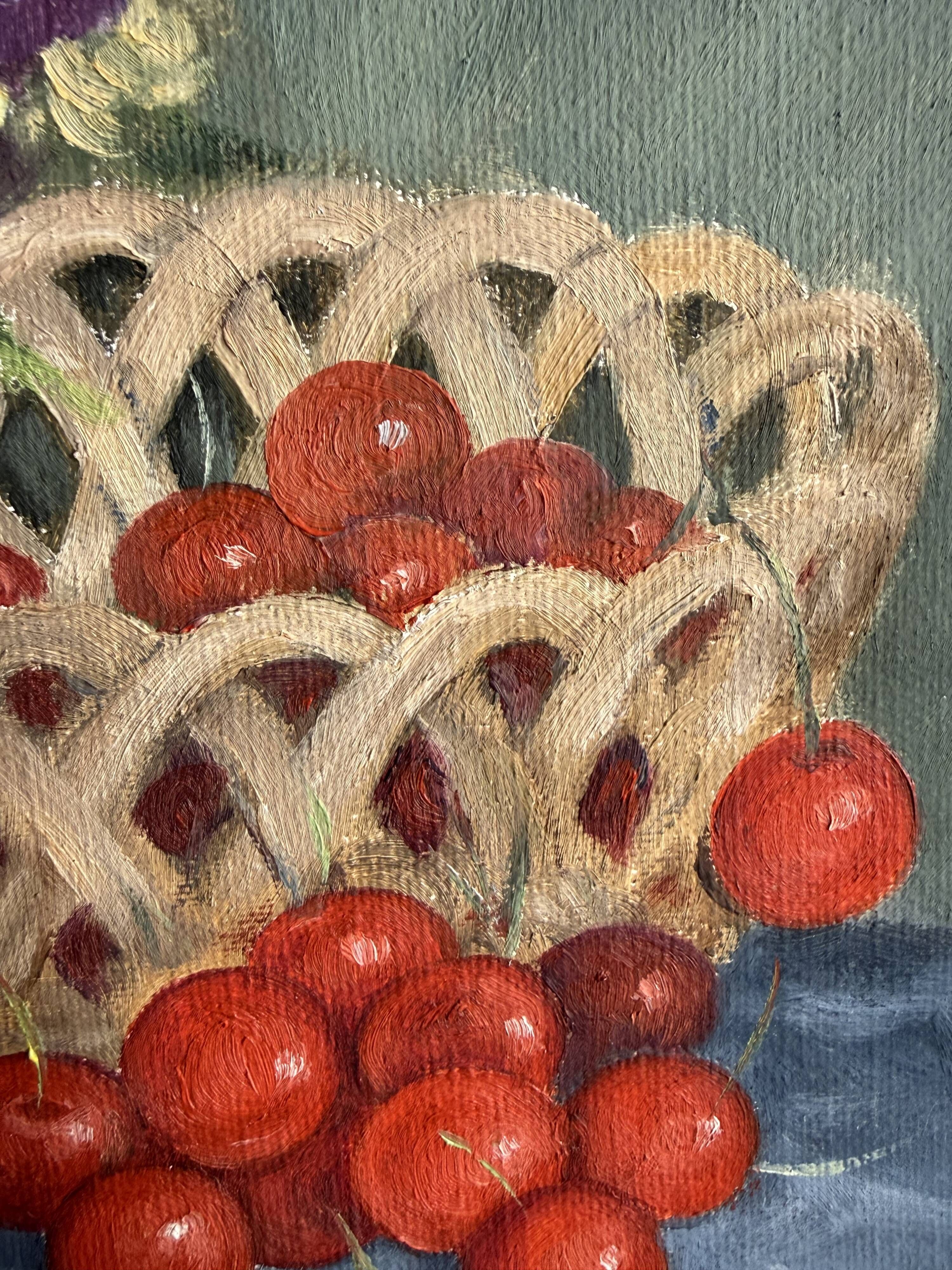 Old painting Oil on canvas signed Geo Leclercq