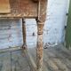Square farmhouse table, vintage