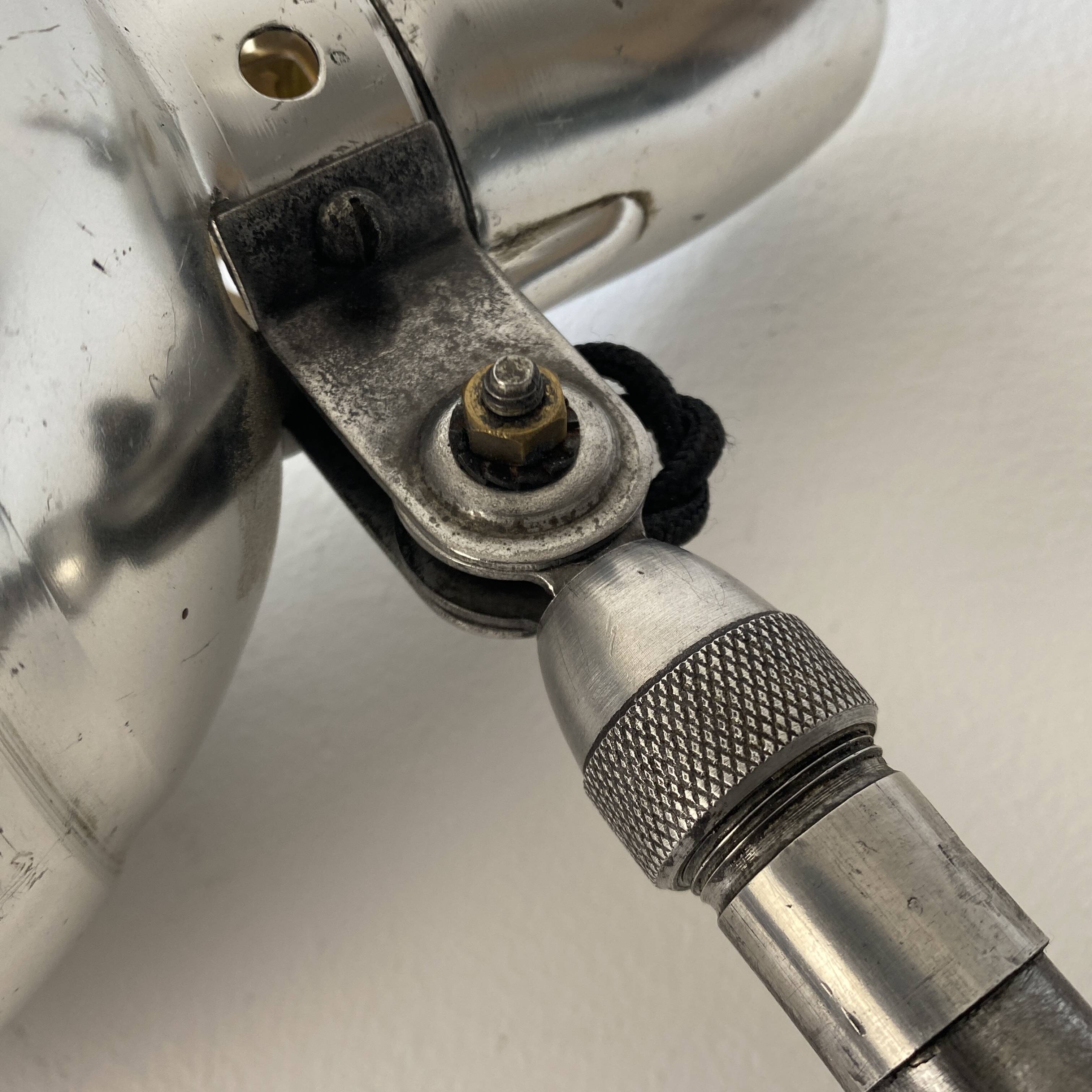 Old industrial wall light with counterweight.