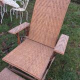 Rattan lounger