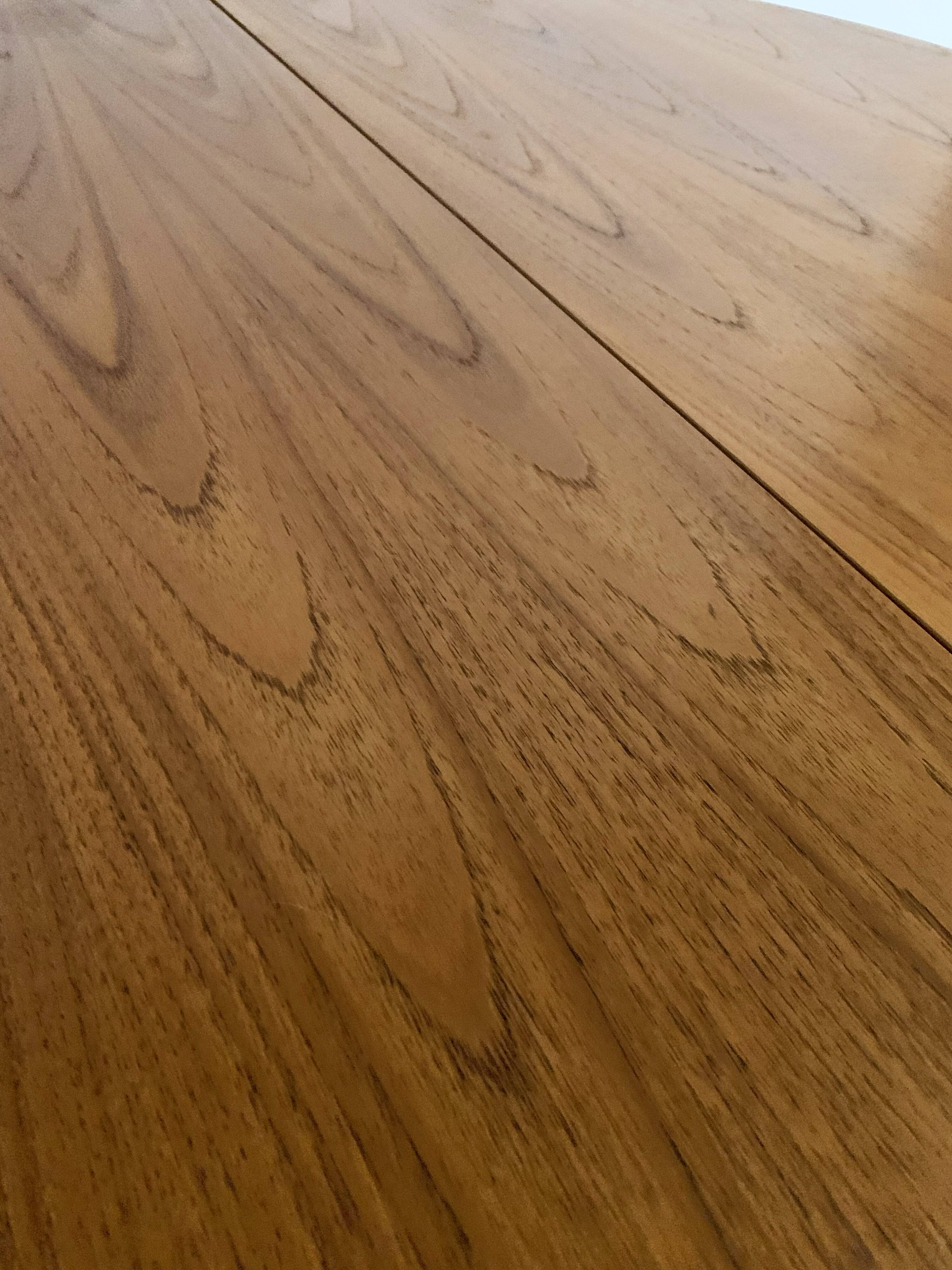 Table de repas scandinave en palissandre clair des années 60