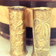 Pair of copper vases - shells 1914-18 - German - trench art