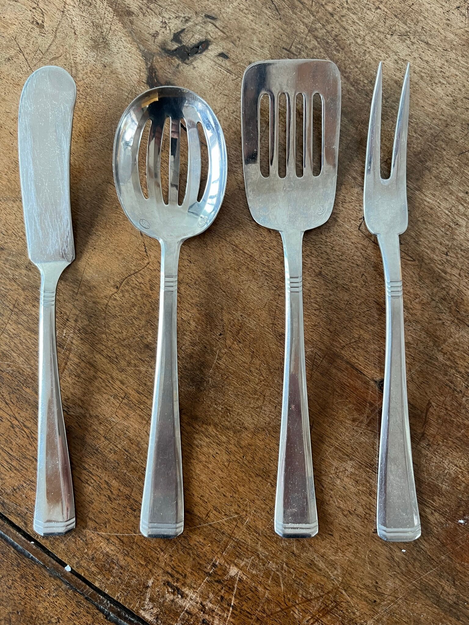 4 couverts à mignardises en acier inoxydable, made in Germany