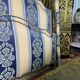 Louis XV style upholstered bed