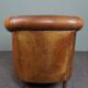 Fauteuil club en cuir de mouton robuste