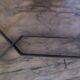 Very beautiful marble table with aluminum legs signed Venture