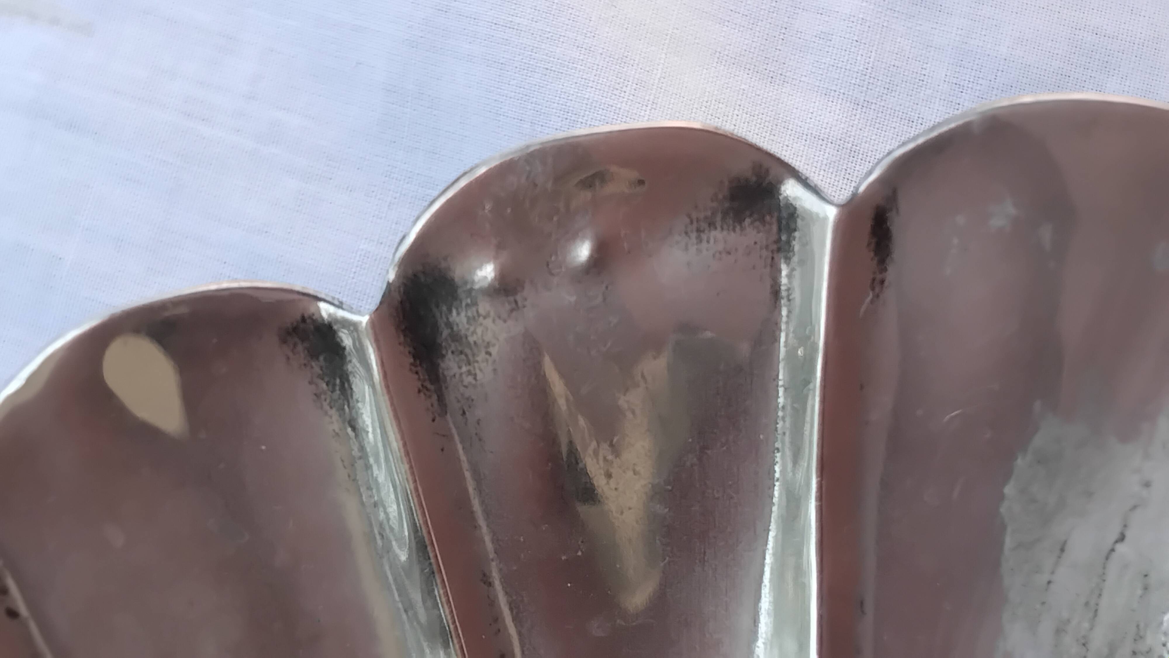 Pair of vintage silver-plated scallop shell wall candle holders