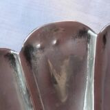 Pair of vintage silver-plated scallop shell wall candle holders