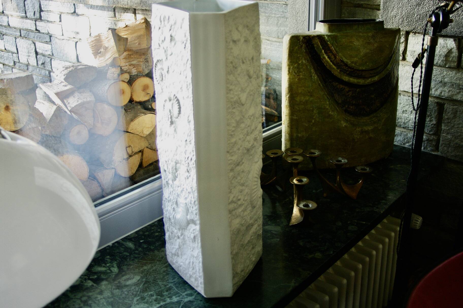 Large vintage ceramic vase from kaiser germany 1970