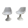 Pair of fiberglass chairs