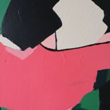 Unique original figurative painting 65x54cm