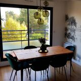 Solid oak dining table