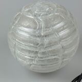 60s 70s table lamp bedside lamp chrome Doria glass space age design