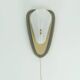 1950s sconce metal mesh and brass with white acrylic shades