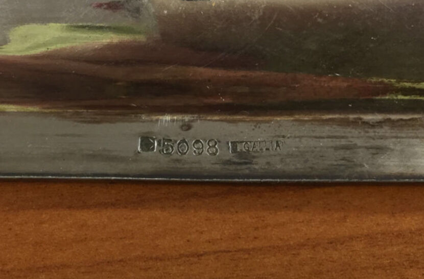 Plat à cake signé Gallia