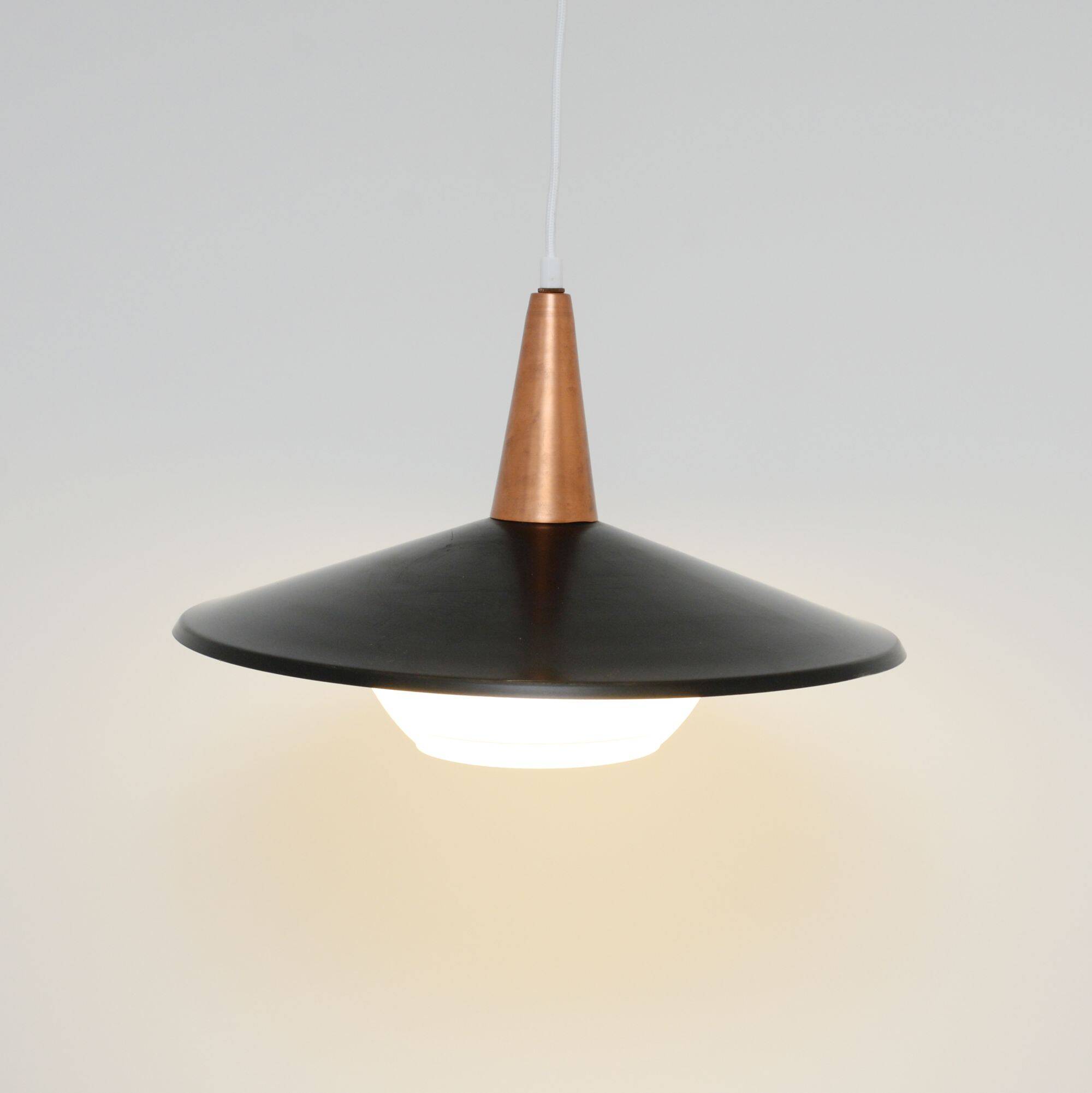 Vintage lamp in glass, Denmark 1970s