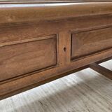 Solid walnut farmhouse castle table 1900 XXL