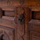 Baroque wooden chest from 1781.