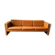 Canapé 3 places mobilier international cuir années 70-80